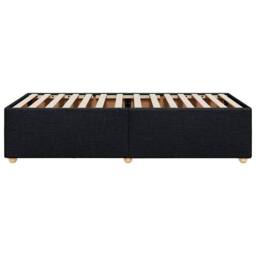 Berkfield Home Bed Frame without Mattress Black¬†Single¬†Fabric in Black - Size: Single - thumbnail 5