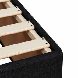 Berkfield Home Bed Frame without Mattress Black¬†Single¬†Fabric in Black - Size: Single - thumbnail 7