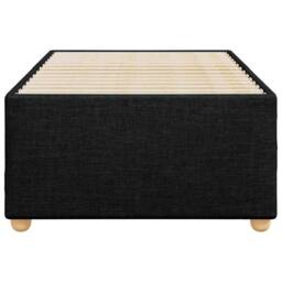 Berkfield Home Bed Frame without Mattress Black¬†Single¬†Fabric in Black - Size: Single - thumbnail 4