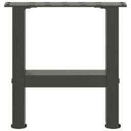 Berkfield Home Coffee Table Legs Anthracite 2 pcs 30x(30-31) cm Steel in Black - thumbnail 4