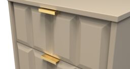 Ready Assembled 2 U Metro 5 Drawer Tall Bedside (Ready Assembled) in Light Brown - thumbnail 4