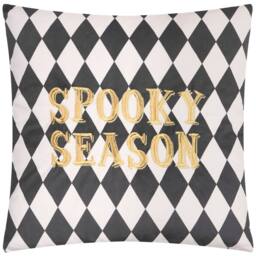 Furn Spooky Season Velvet Halloween Cushion in Gold - Size: 45 cm x 45 cm - thumbnail 1