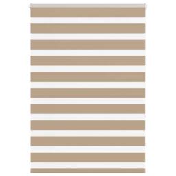 Berkfield Home Elegant Zebra Blind Sand Brown 110x150 cm Fabric Width 105.9 cm P - thumbnail 2