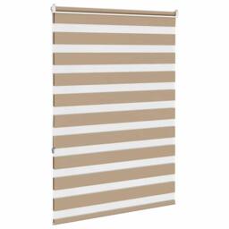 Berkfield Home Elegant Zebra Blind Sand Brown 110x150 cm Fabric Width 105.9 cm P - thumbnail 4