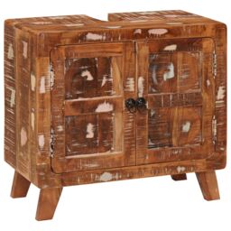 Berkfield Home Bathroom Cabinet with Shelf with Storage with Door Multicolor - thumbnail 2