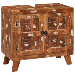 Berkfield Home Bathroom Cabinet with Shelf with Storage with Door Multicolor - thumbnail 3