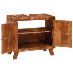 Berkfield Home Bathroom Cabinet with Shelf with Storage with Door Multicolor - thumbnail 4