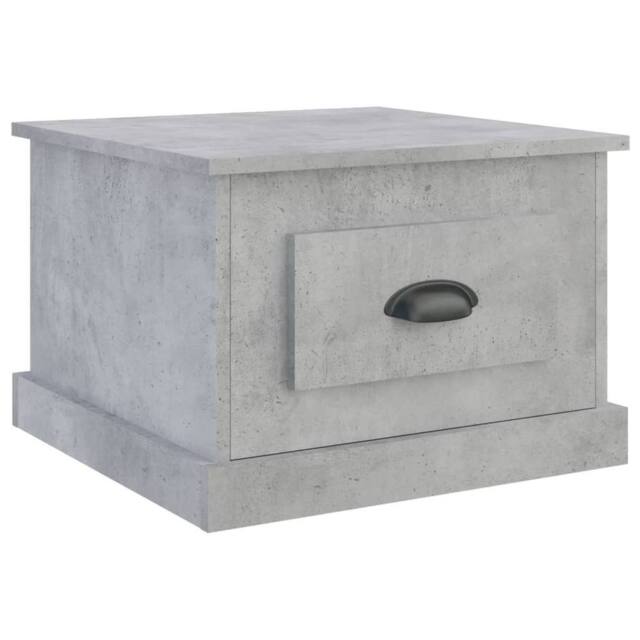 Berkfield Home Coffee Table Concrete Grey 50x50x35 cm Engineered Wood - Size: 50 x 50 x 35 cm - image 1