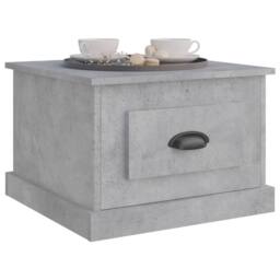 Berkfield Home Coffee Table Concrete Grey 50x50x35 cm Engineered Wood - Size: 50 x 50 x 35 cm - thumbnail 4