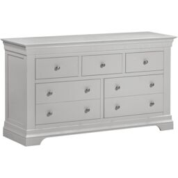 Seconique Bordeaux 3+2 Drawer Chest (Fully Assembled) in Light Grey - thumbnail 2