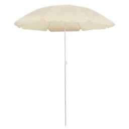 Berkfield Home Outdoor Parasol with Steel Pole Sand 180 cm in Beige - thumbnail 2