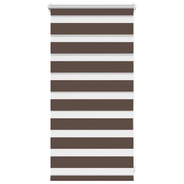 Berkfield Home Zebra Blind 40 x 100 cm Coffee in Brown - image 1