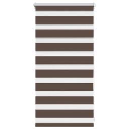 Berkfield Home Zebra Blind 40 x 100 cm Coffee in Brown - thumbnail 1