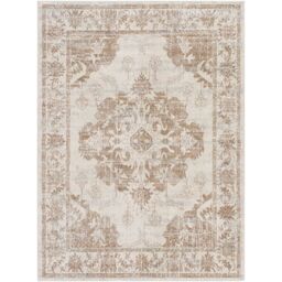 Livabliss Roma-Vintage Brown Grey Ivory Traditional Boho Living Dining Bedroom Rug in Cream - Size: 140 cm x 200 cm - thumbnail 2