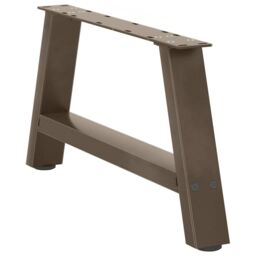 Berkfield Home Coffee Table Legs A-Shaped 2 pcs 70x(30-31) cm Steel in Black - thumbnail 4