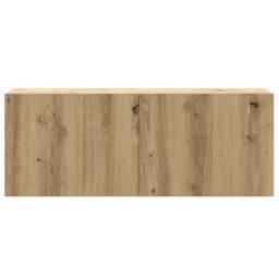 Berkfield Home 3 Piece TV Cabinet Set Wall-mounted Artisan Oak Engineered Wood in Brown - thumbnail 5