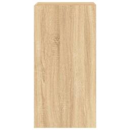 Berkfield Home TV Wall Cabinet with LED Lights Sonoma Oak 40.5x35x80 cm in Brown - thumbnail 9