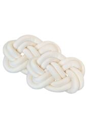 Living and Home 2Pcs Unique Knot Design Throw Pillows for Home Decor in Cream - thumbnail 5