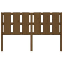 Berkfield Home Bed Headboard Honey Brown 155.5x4x100 cm Solid Wood Pine - thumbnail 4