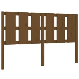 Berkfield Home Bed Headboard Honey Brown 155.5x4x100 cm Solid Wood Pine - thumbnail 2