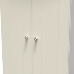 Ready Assembled 2 U Albert 2 Door Midi Wardrobe (Ready Assembled) in Cream - thumbnail 4