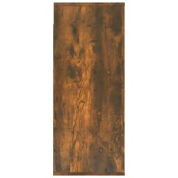 Berkfield Home Wall Cabinet Smoked Oak 80x33x80 cm Engineered Wood in Brown - Size: 80 x 33 x 80 cm - thumbnail 4