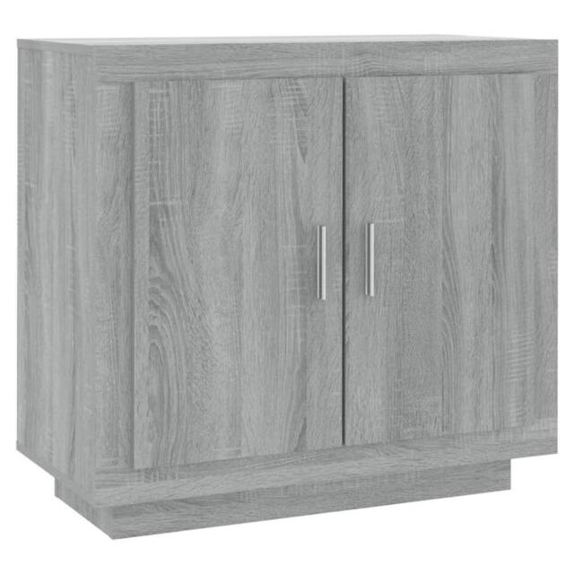 Berkfield Home Sideboard Grey Sonoma 80x40x75 cm Engineered Wood - Size: 80 x 40 x 75 cm - image 1