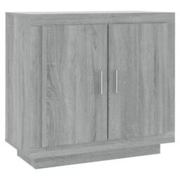 Berkfield Home Sideboard Grey Sonoma 80x40x75 cm Engineered Wood - Size: 80 x 40 x 75 cm - thumbnail 1