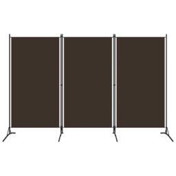 Berkfield Home 3-Panel Room Divider Brown 260x180 cm