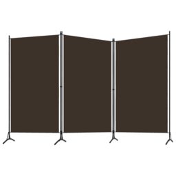 Berkfield Home 3-Panel Room Divider Brown 260x180 cm - thumbnail 2