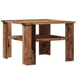 Berkfield Home Coffee Table Old Wood 60x60x42 cm Engineered Wood in Brown - Size: 60 x 60 x 42 cm - thumbnail 6