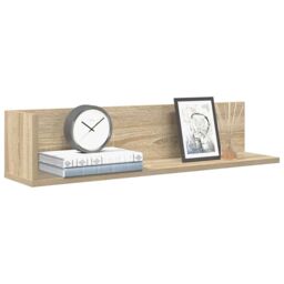 Berkfield Home Wall Shelves 2 pcs Sonoma Oak 75x16.5x16.5 cm Engineered Wood in Brown - thumbnail 1