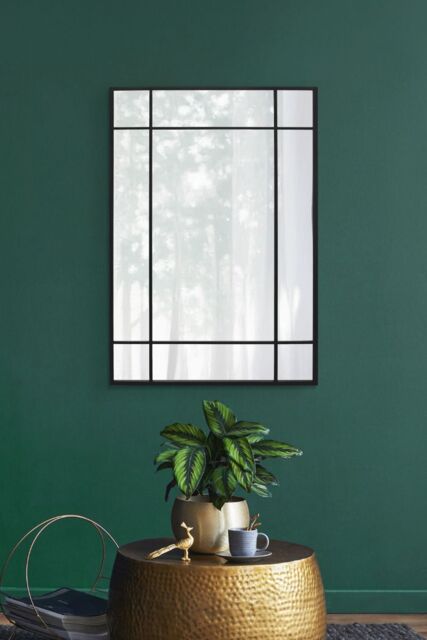 "MirrorOutlet Black Modern Contemporary Wall Mirror 39"" X 27"" (100CM X 70CM) - Size: 1 Pack" - image 1