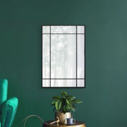 "MirrorOutlet Black Modern Contemporary Wall Mirror 39"" X 27"" (100CM X 70CM) - Size: 1 Pack" - thumbnail 6