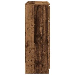 Berkfield Home Sideboard Old Wood 100x35x99 cm Engineered Wood in Brown - Size: 100 x 35 x 99 cm - thumbnail 7