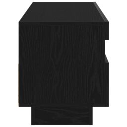 Berkfield Home TV Cabinet with LED Lights - Black Oak, 80x35x40 cm, Made of Engineered Wood - Size: 80 x 35 x 40 cm - thumbnail 8