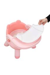 Living and Home Baby Feeding Chair with Tray for Toddler in Pink - thumbnail 3
