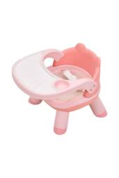 Living and Home Baby Feeding Chair with Tray for Toddler in Pink - thumbnail 1