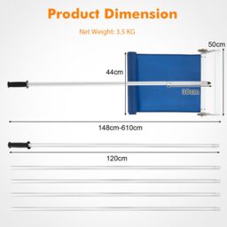 Costway 148-610CM Snow Roof Rake Adjustable Snow Cleaning Tool Lightweight Roof Rake - thumbnail 6