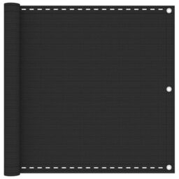 Berkfield Home Balcony Screen HDPE 90x600 cm Anthracite in Black - thumbnail 1