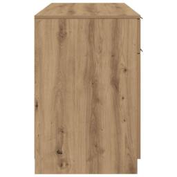 Berkfield Home Desk Artisan Oak 100x50x75 cm Engineered Wood in Brown - Size: 100 x 50 x 75 cm - thumbnail 7
