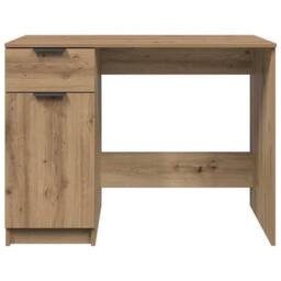 Berkfield Home Desk Artisan Oak 100x50x75 cm Engineered Wood in Brown - Size: 100 x 50 x 75 cm - thumbnail 6