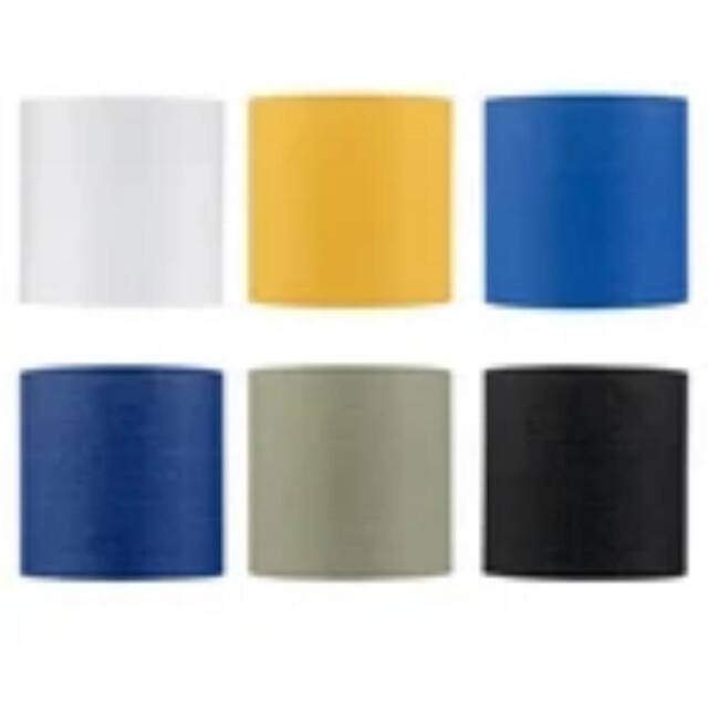 Kelvenix Ivory Modern Table Lamp Shade 17cm Diameter Fabric Lampshade Lightshade in Black - image 1