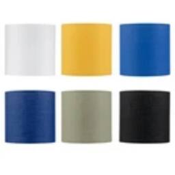 Kelvenix Ivory Modern Table Lamp Shade 17cm Diameter Fabric Lampshade Lightshade in Black - thumbnail 1