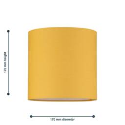 Kelvenix Ivory Modern Table Lamp Shade 17cm Diameter Fabric Lampshade Lightshade in Black - thumbnail 7