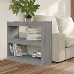 Berkfield Home Book Cabinet/Room Divider Grey Sonoma 80x30x72 cm - Size: 80 x 30 x 72 cm - thumbnail 6