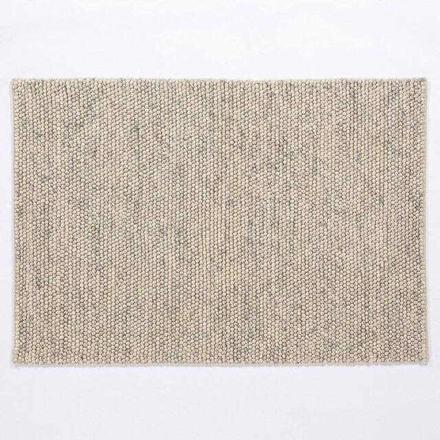 Esselle Delilah Mottled Wool Small Pebble Rug in Cream - Size: 120 cm x 170 cm - image 1