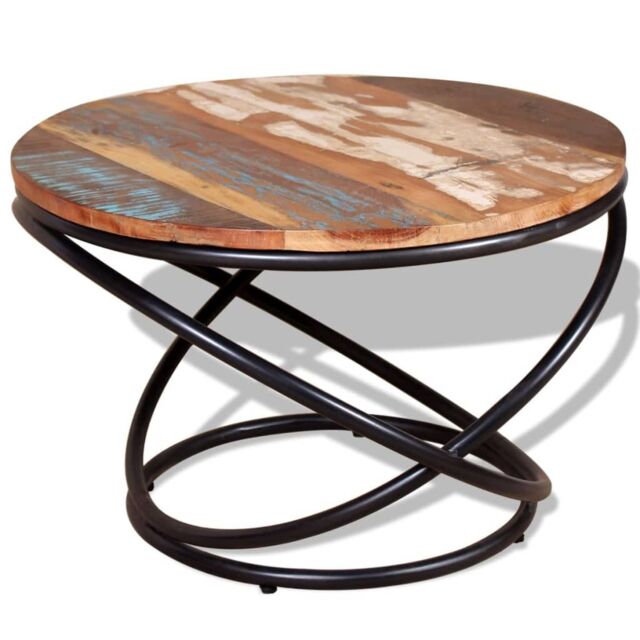 Berkfield Home Coffee Table Solid Reclaimed Wood 60x60x40 cm - Size: 60 x 60 x 40 cm - image 1