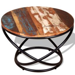 Berkfield Home Coffee Table Solid Reclaimed Wood 60x60x40 cm - Size: 60 x 60 x 40 cm - thumbnail 6
