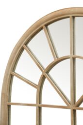 "MirrorOutlet Large Country Arch Garden Mirror 71""x 40"" (180x103cm) Sand Colour in Cream - Size: 1 Pack" - thumbnail 4